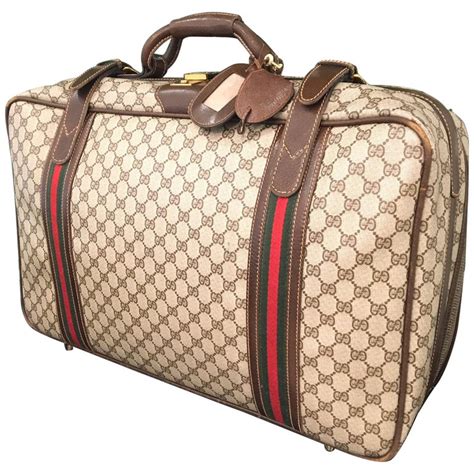 vintage gucci luggage made in italy|large luggage Gucci bag.